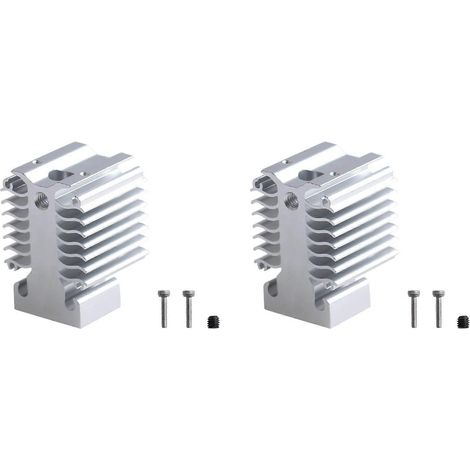 2X para Ender 3 V3 SE/KE Disipador de calor Totalmente metálico para extrusor Hotend Disipación rápida de calor para Creality Ender 3()