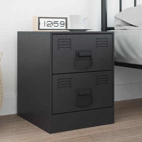 Schrankgriffe 2 pcs Schwarz 85 x 45 mm Metall