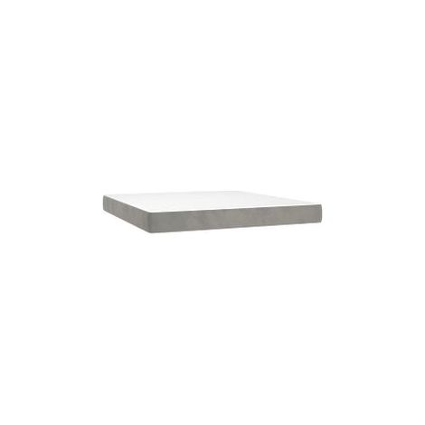 Matelas de lit à ressorts ensachés Gris clair 160x200x20 (1/5)