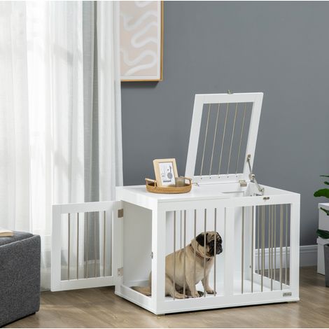 Jaula para perros con 2 puertas 80x50x56,5 cm OKMYHOME (1/3)