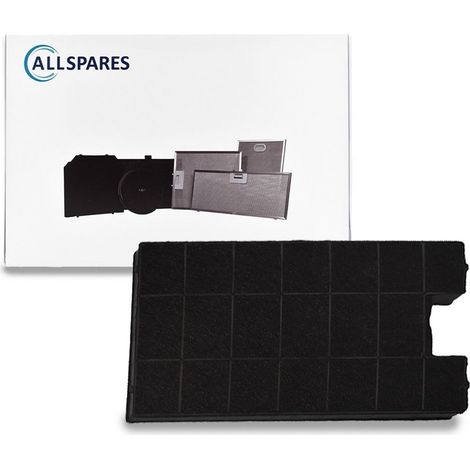 Filtro de carbón AllSpares para campana extractora compatible con Gorenje 322147 / AH083 (380 x 256 x 13 mm) (1/4)