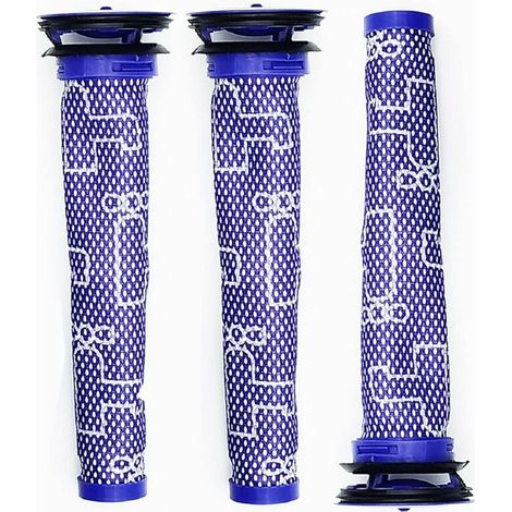 Lot 3 Kombi-Filter kompatibel mit Dyson V6 V7 V8 DC58 DC59 DC61 DC62 DC74 Serie Vormotorfilter-Staubsauger, Ersatzzubehör Vormotorfilter