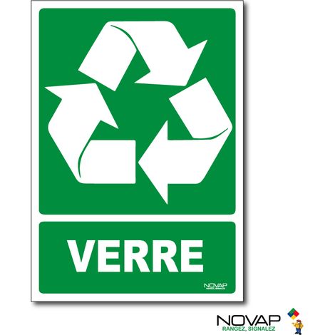 Panneau Recyclage déchets Verre - Rigide A5 - 4600482