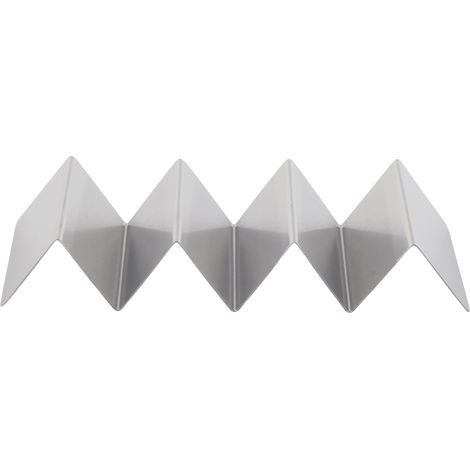 Support taco en acier inoxydable épaissi en forme de W, support pour 4 tacos, plat de cuisson anti-rouille (1/5)
