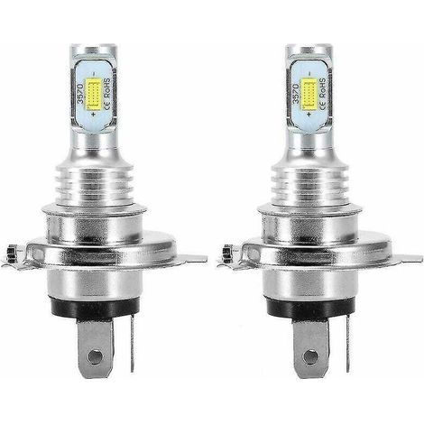 2 X H4 9003 Hb2 6000k Super White Csp Ampoule de phare LED Kit-subaoe-- - 2 X H4 9003 Hb2 6000k Super White Csp Ampoule de phare LED Kit-subaoe-- (1/4)
