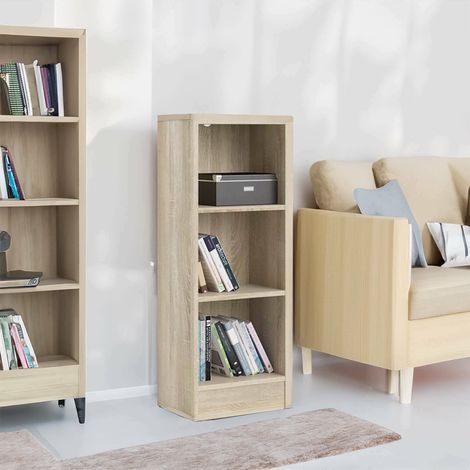Dmora Bibliothèque, couleur chêne, 40,6 x 107,2 x 26,72 cm, avec emballage renforcé (1/5)