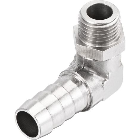 Nickelé Cuivre Tuyau Barbelé Raccord Coude 10mm M12x1.25 (1/5)