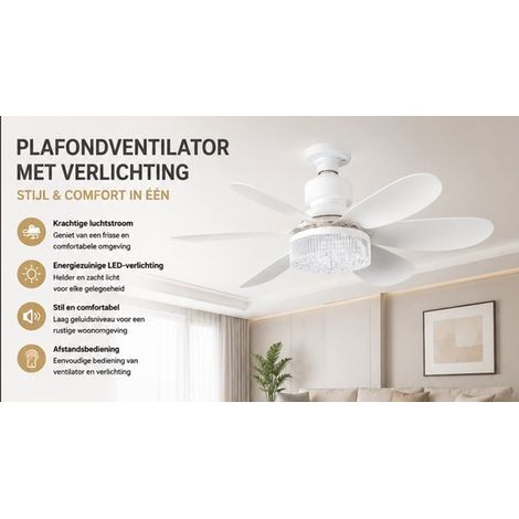 Ventilador techo integrada, 51 cm, acabado imitación madera, continuo brillo temperatura color para dormitorios, pasillos salas [Clase energética (1/5)
