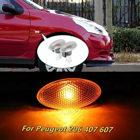 La référence 632574 est compatible avec les feux de position latéraux et les clignotants latéraux des Citroën C1, C2, Picasso, C6 et C5, avec boîtiers de lentilles orange. (1/4)