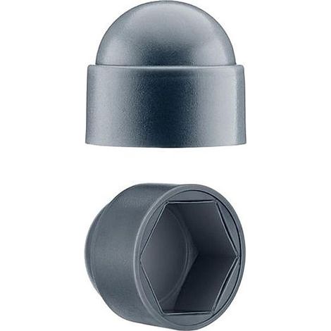 Cache-Écrou M10 Noir pour Clé 17 mm – Bouchon de Protection, Lot de 50 Pièces en Plastique Résistant - (1/5)