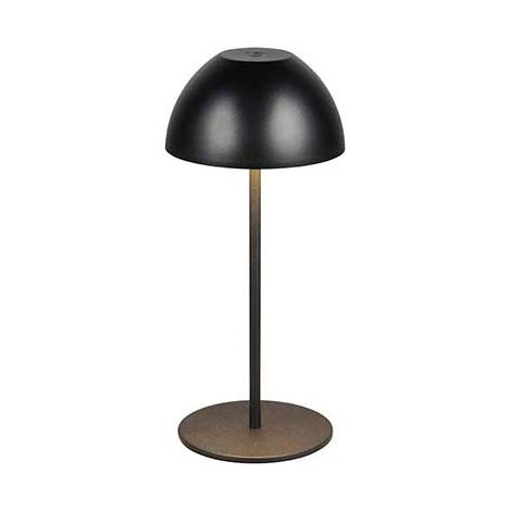 Lampe de table LED lampe d'extérieur lampe de chevet lampe de lecture noire variateur tactile H 20 cm (1/5)