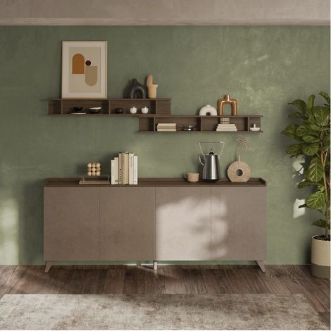 Madia 4 ante Polan 241x42x99h colore bronzo mercure (1/4)