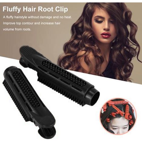 2 Pinceaux Racine Volume Cheveux Rouleau Ondulé Fluffy Coiffure Outil Bigoudis Racine Crêpé Volume Clip (1/5)