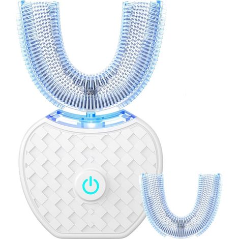 Brosse à dents électrique en U, sonique, kit de blanchiment avec tête de rechange, hygiène dentaire complète (1/5)