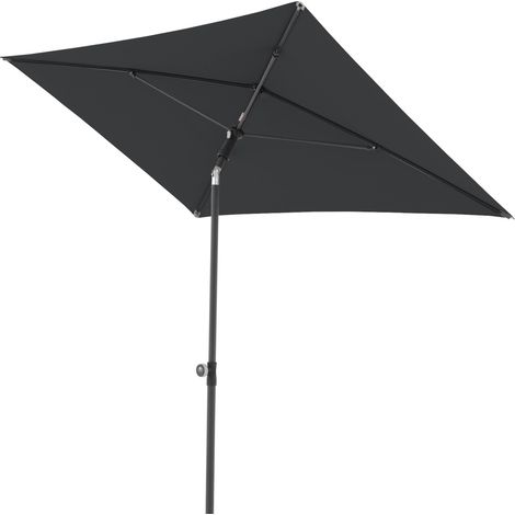 Doppler ACTIVE Green Edition 200 x 120 cm Sonnenschirm in 4 Farbvarianten Mittelmastschirm Balkonsch 840 Anthrazit (1/5)