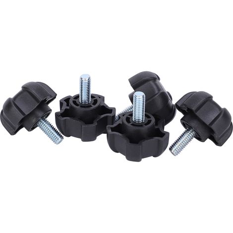 Ergonomischer Stern-Klemmknopf M615 mit Gewindeschraube – 5-armiger ABS-Griff für industrielle Anwendungen und Instrumentenmontage (1/5)