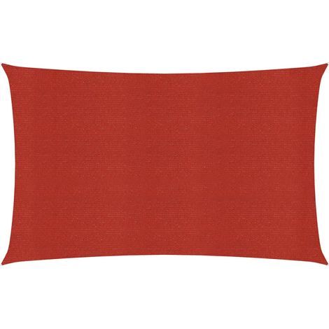 Vela in tessuto per ombrellone 160 g/m² rosso 3 x 5 m HDPE 020009272