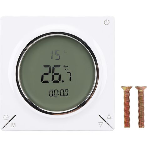 Intelligenter digitaler Thermostat 16A, LCD-Bildschirm, Temperaturregler für Zuhause mit Speicherfunktion zur Raumheizung. (1/5)