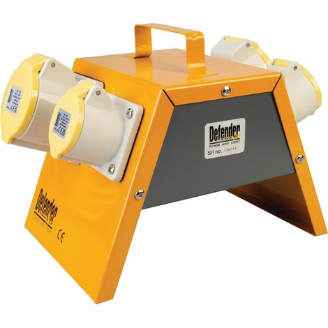 Draper 35839 Defender E13108 110V Splitter Box, 2 x 16A / 2 x 32A