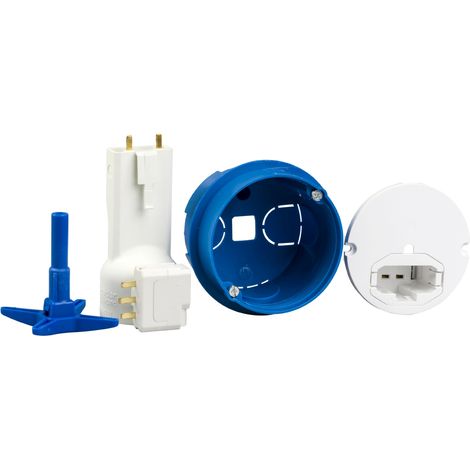 Boîte de centre D67 avec couvercle affleurant connecteur + douille SCHNEIDER ALB71831
