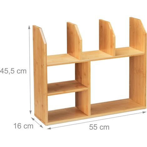 Scaffale da terra stretto a 6 scomparti mini porta spezie da cucina 90 x 30 x 30 cm in bambù naturale 130009681