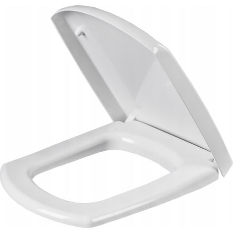 Cersanit  Carina Slim WC-Sitz – 42,5 x 35,5 cm – Duroplast – Antibakteriell – Elegantes Design (1/4)