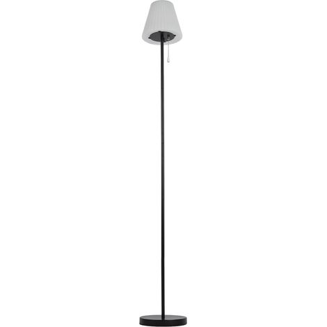Lampadaire solaire extérieur étanche rechargeable à intensité réglable blanc chaud RGB LED avec capteur de lumière pour balcon terrasse jardin (1/5)