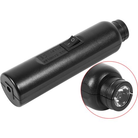 Lampe miroir LED noire portable pour couveuse, testeur d'œufs super lumineux, 1 pièce, prise UE 100-240V, mire-œufs à faisceau froid (1/5)