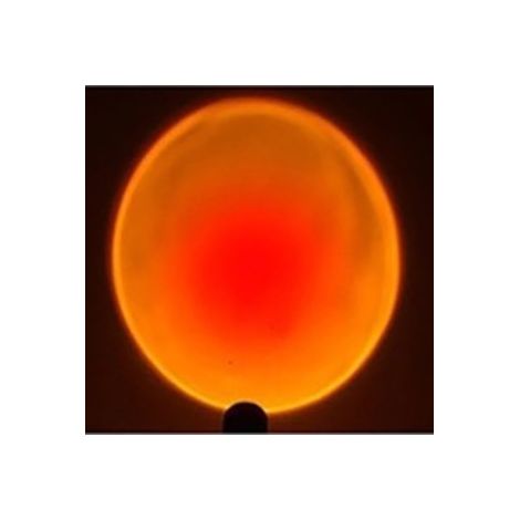 Projecteur sur pied effet coucher de soleil rouge, veilleuse, rotation à 180°, idéal pour la décoration de la maison, d'un studio ou d'un mariage. (1/5)