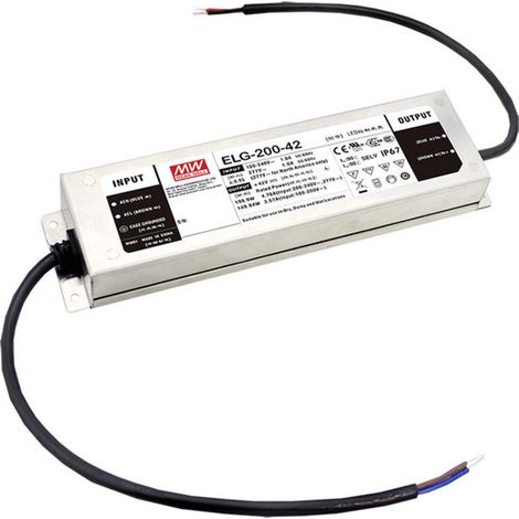 MEAN WELL ELG-200-48AB-3Y LED-Treiber  Konstantspannung 199.68 W 2.08 - 4.16 A 44.8 - 51.2 V/DC 3 in