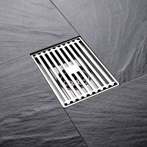 Bonde de sol en acier inoxydable Modèle A rectangulaire FD004 siphon anti-odeur 15 × 9,5 × 4,5 cm 544 g – Livraison gratuite (1/5)