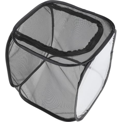 Cage d'élevage en polyester noire, pliable et respirante, facile à entretenir, conçue pour l'observation d'insectes en intérieur (1/5)