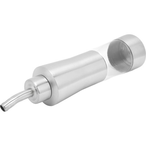 Distributeur d'huile d'olive en acier inoxydable 304, burette à vinaigre avec bec verseur et fenêtre transparente, pour cuisine maison et restaurant, modèle 7 (1/5)