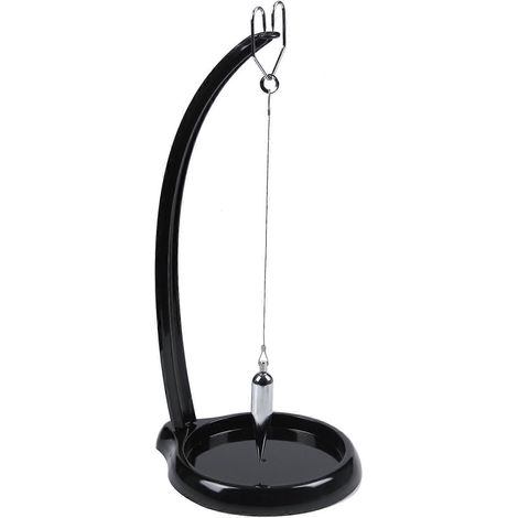 Table à sable décorative avec penduleidéale pour la peinturele salonla chambre ou le bureau. Noir et argent. (1/5)