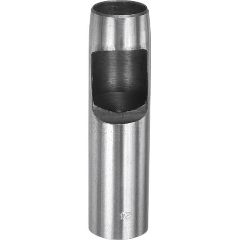 Poinçon Creux pour Cuir de 24 mm - Outil de Poinçonnage Rond pour Ceinture en Acier au Carbone - Poinçon Unique en Cuir - Artisanat - Papier - Tissu - Plastique - Matériau Souple (1/5)