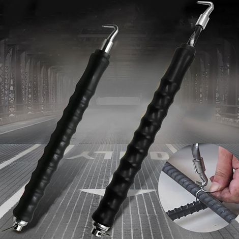 Crochet semi-automatique pour barres d'armature droites sur les chantiers de construction (1/5)