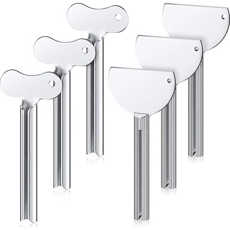 tube Squeezer Mtal 6 Pices, Tube Squeeze Acier Inoxydable, Presse Dentifrice Cosmtique, Cirage Chaussures, Teinture Cheveux, Pour Cuisine, Salle (1/5)