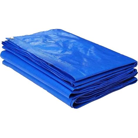 Couverture de piscine rectangulaire, Bâche de protection pour piscine tubulaire, Couverture à bulles bleue (300 x 201 cm) (1/5)