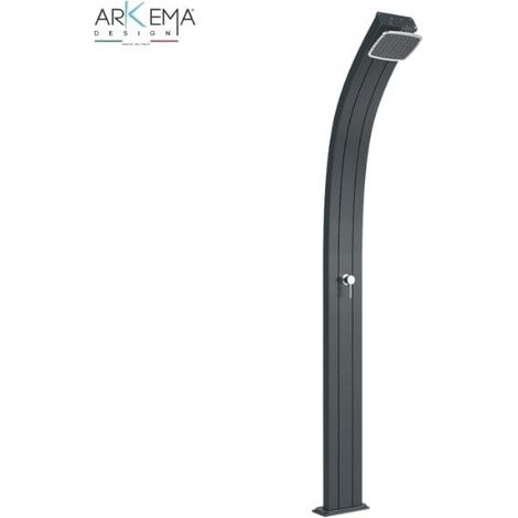 Doccia solare in alluminio Spring 100 Arkema 25 Lt Antracite (1/10)