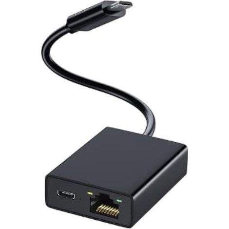Adattatore Ethernet per Fire TV Stick, adattatore di rete Ethernet compatibile con Fire Stick 4K, adattatore da micro USB a RJ45 LAN (1/5)