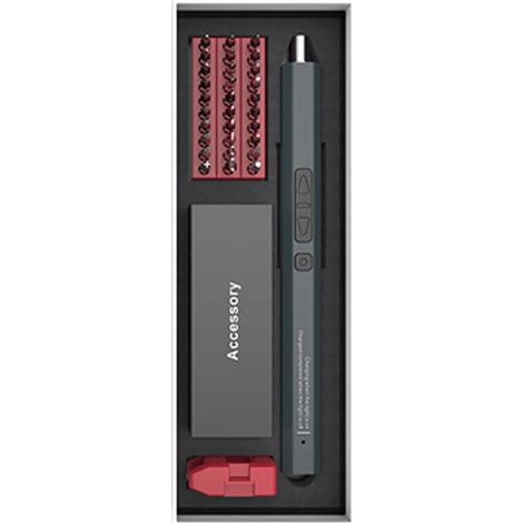 [JAMAIS UTILISÉ] Tournevis Electrique Precision,Jeu de Tournevis de Electrique LED 36 En 1, Kit d'Outils de Réparation Mini-Tournevis Rechargeable avec USB Pour la Réparation de Ordinateurs,Portables, (1/3)
