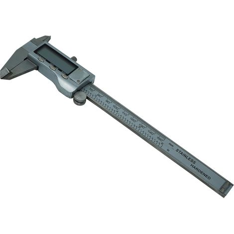 Dapetz ® 6'' Vernier Caliper Digital Stainless Steel Micrometer Gauge Ruler 150mm,Mechanical Engineering,Vernier Caliper,Dividers,Locking Thumb Screw,0.02mm Resolution,High Carbon Steel. (1/5)