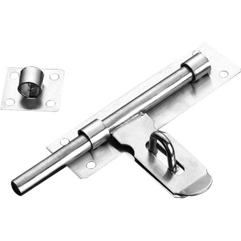 BRAVIX Loquet de Porte Serrure Porte Verrou Loquet Porte Loquet de Verrou Boulon à Glissière Loquet de Portail en Acier Inoxydable pour Entrepôt Garage Grange Portail Cour Porte avec Vis (1/3)