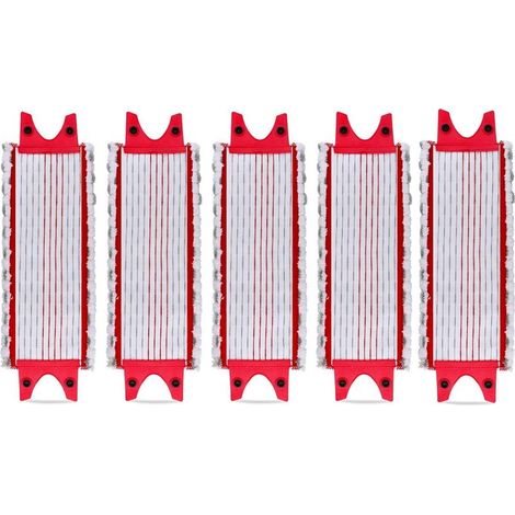 Lot de 5 Tampons de Microfibre Replacement Microfibre Pad pour Vileda EasyWring Ultramax/ 1-2 Spray pour Vileda Ultramax, Easy Wring (1/4)