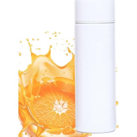Bouteille isotherme en métal - Mug isotherme - Garde les boissons au chaud - Double paroi sous vide - 150 m - Blanche (1/5)