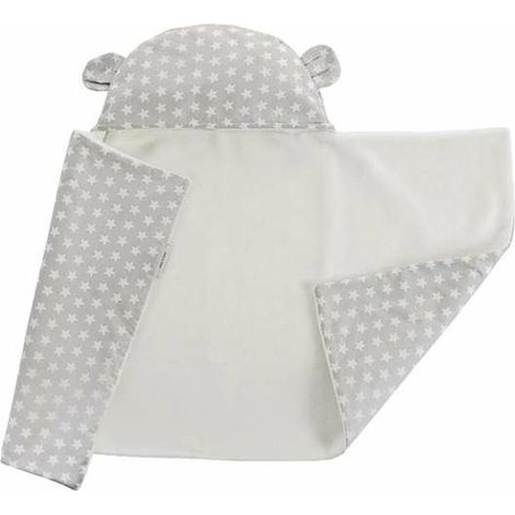 Manta para Bebé Reversible Con capucha 90 x 66 cm Estrellas (1/2)