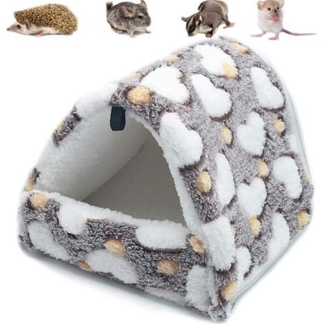 Cuccia imbottita per roditori – amaca accogliente e confortevole per porcellini d'India, conigli o cincillà, colore marrone