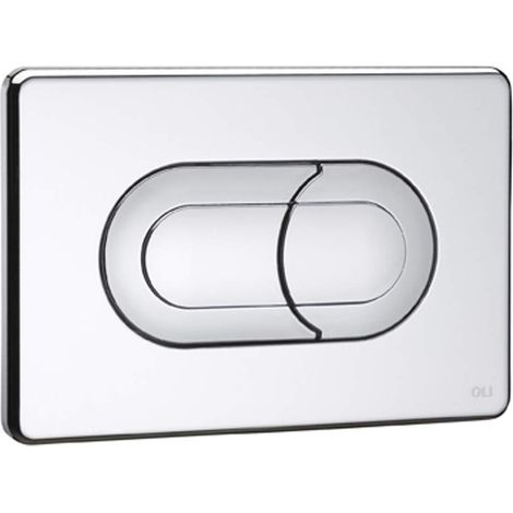 Placca di scarico incasso pneumatica cromata lucida salina oli 0640084