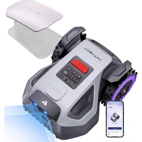 Robot Lawnmower M5, 500-700㎡, 150㎡/h, NetRTK + 4G, Automatic Mapping, Double Vision AI, Multi-Zone Management, APP Control, 3-7 cm Cutting Height Adjustment (1/5)