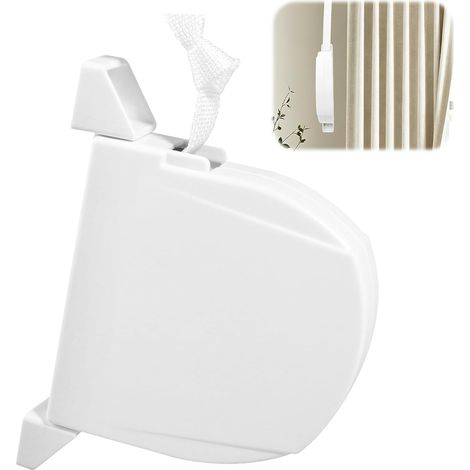 Enrouleur Volet Roulant avec Sangle de 5m, Ruban 14mm pour Volet Roulant Manuel, Kit de Remplacement pour Manivelle et Attache Volet Roulant, Montage Mural Pivotant, Blanc (1/5)